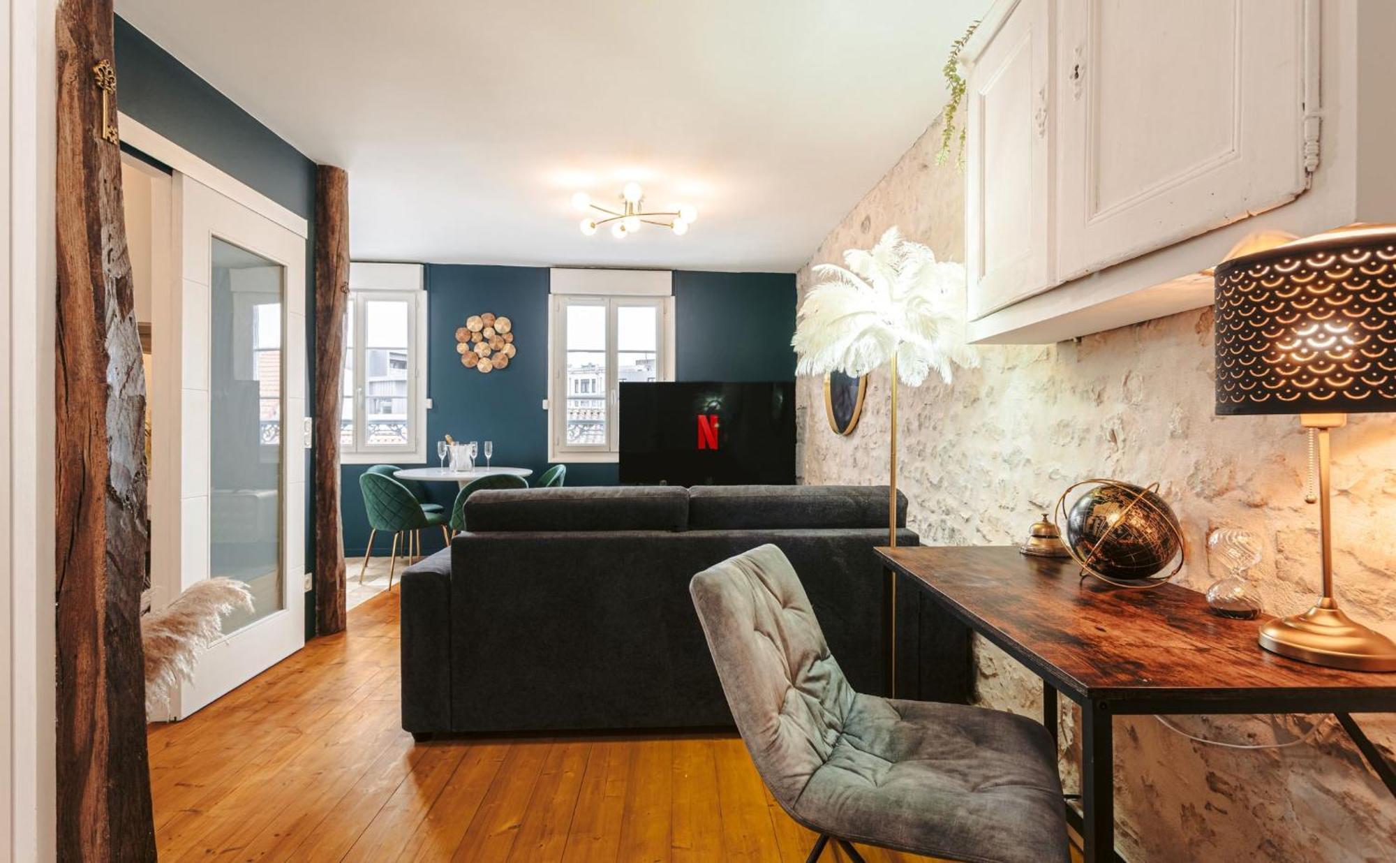 Gatsby - Elegant, Central, Fibre, Tv 4K, Netflix, Literie Confortable La Rochelle  Buitenkant foto