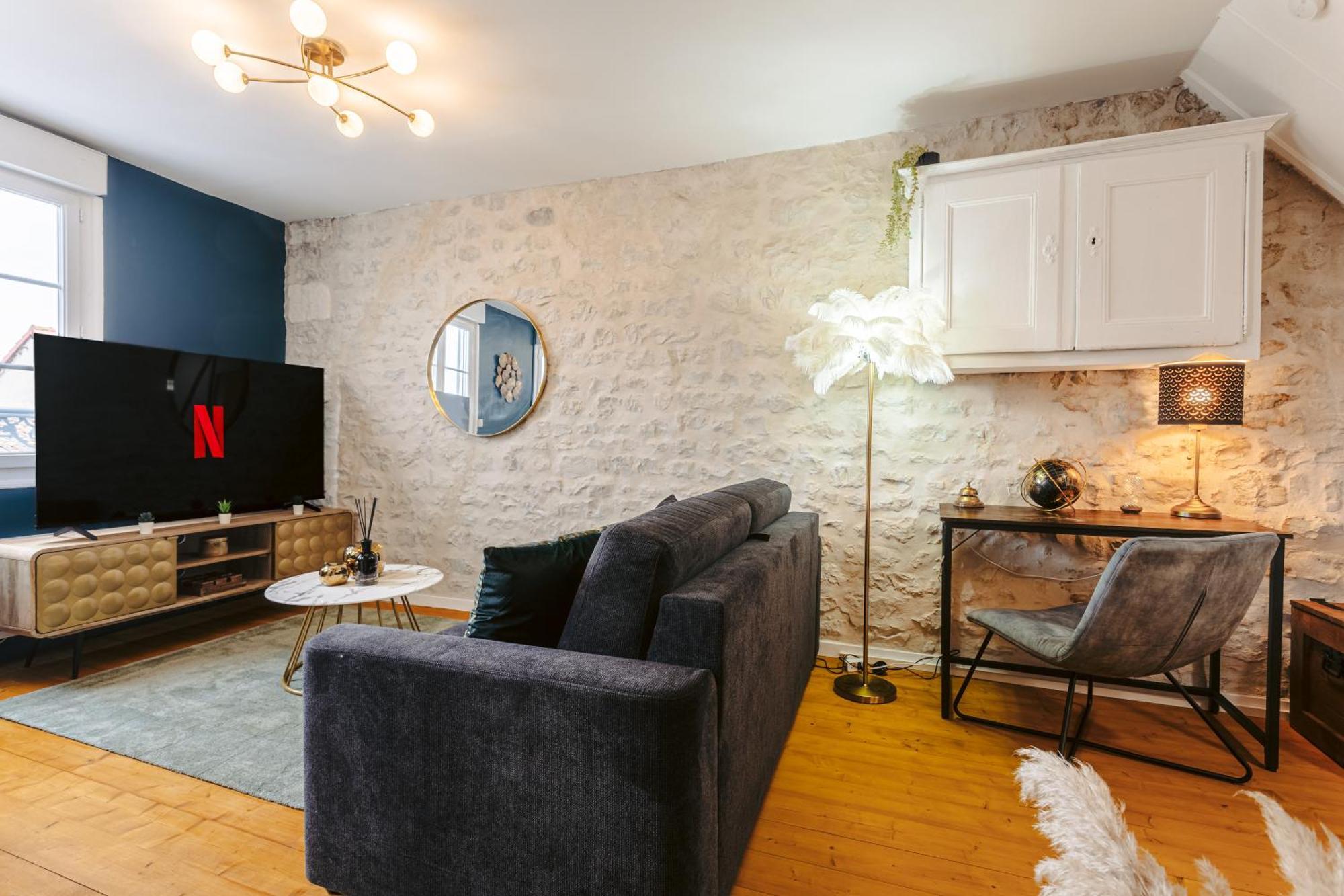 Gatsby - Elegant, Central, Fibre, Tv 4K, Netflix, Literie Confortable La Rochelle  Buitenkant foto